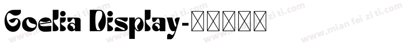 Goelia Display字体转换